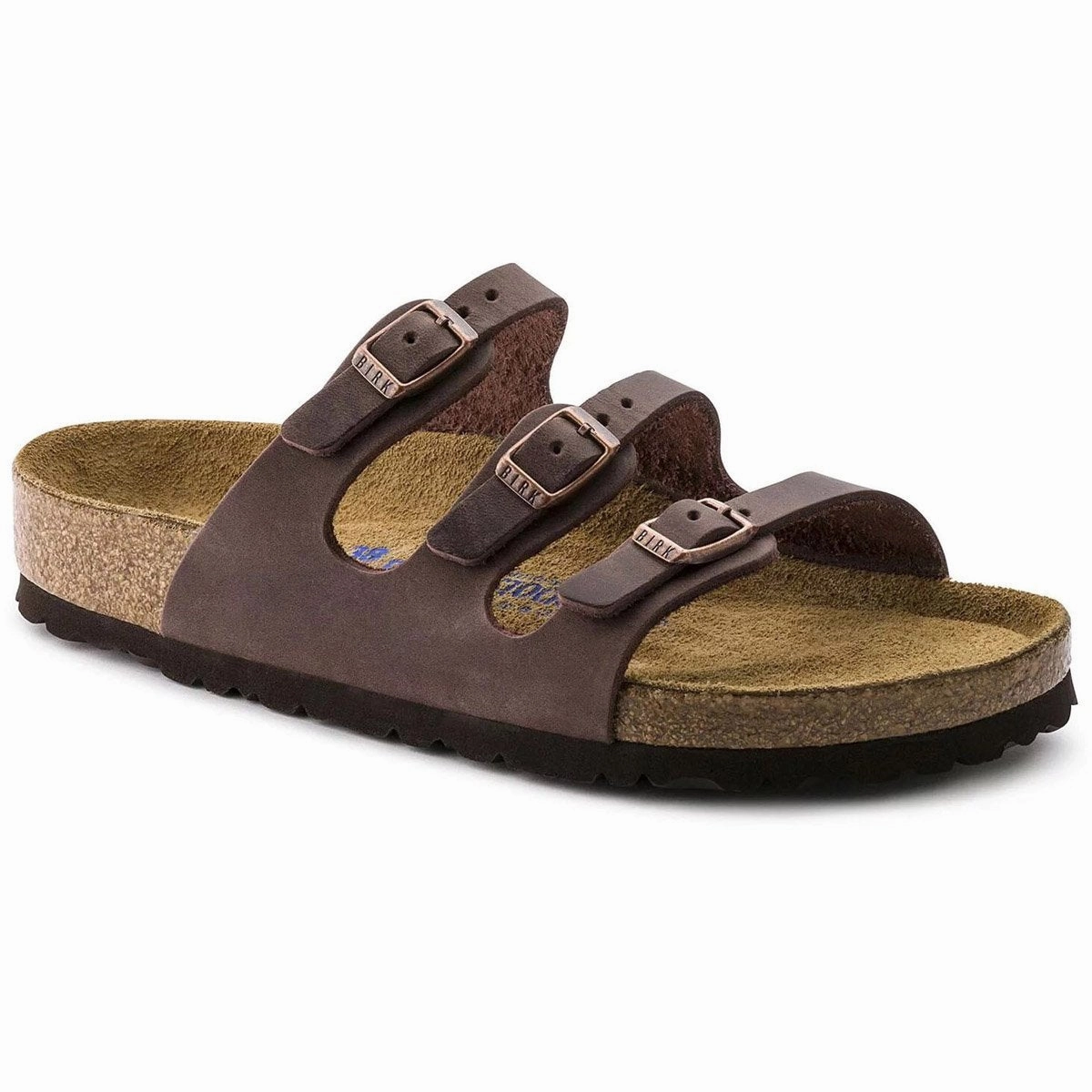 Sweat Wicking Lining Stylish Flip-flops for Travel Florida Soft Footbed Oiled Leather - Regular