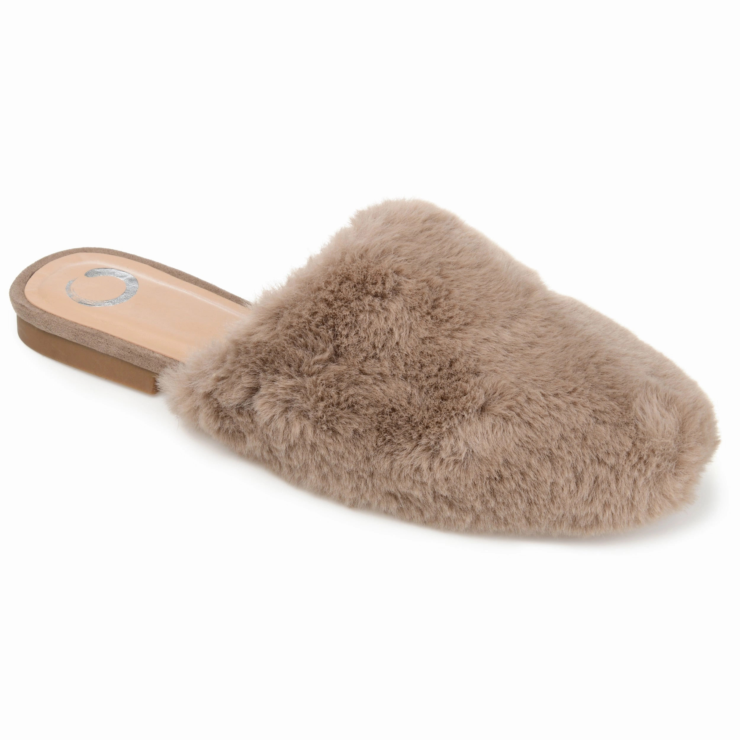 Comfortable Performance Quick Access Journee Collection Women's Faux Fur Evelin Mule