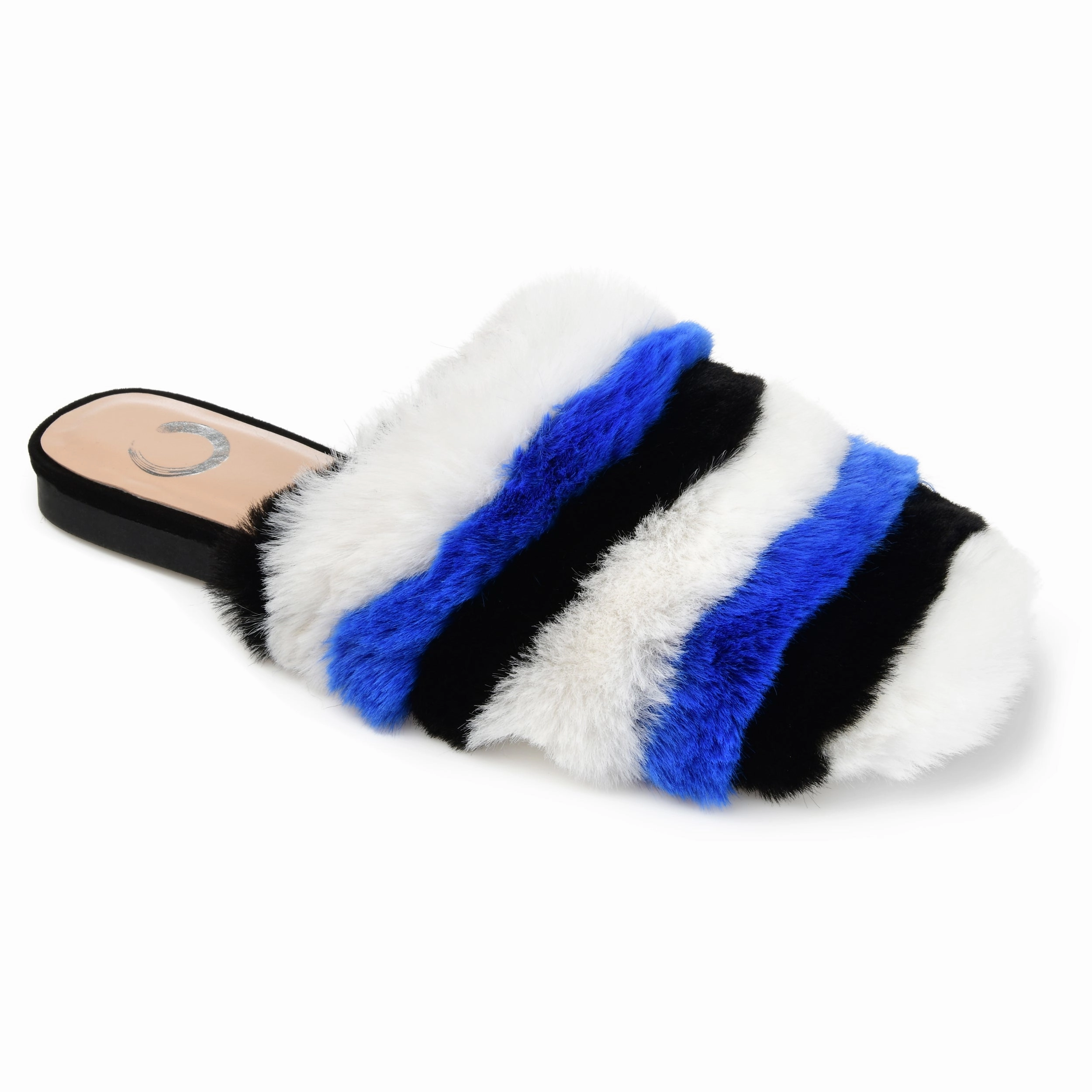 Low Profile Journee Collection Women's Faux Fur Evelin Mule