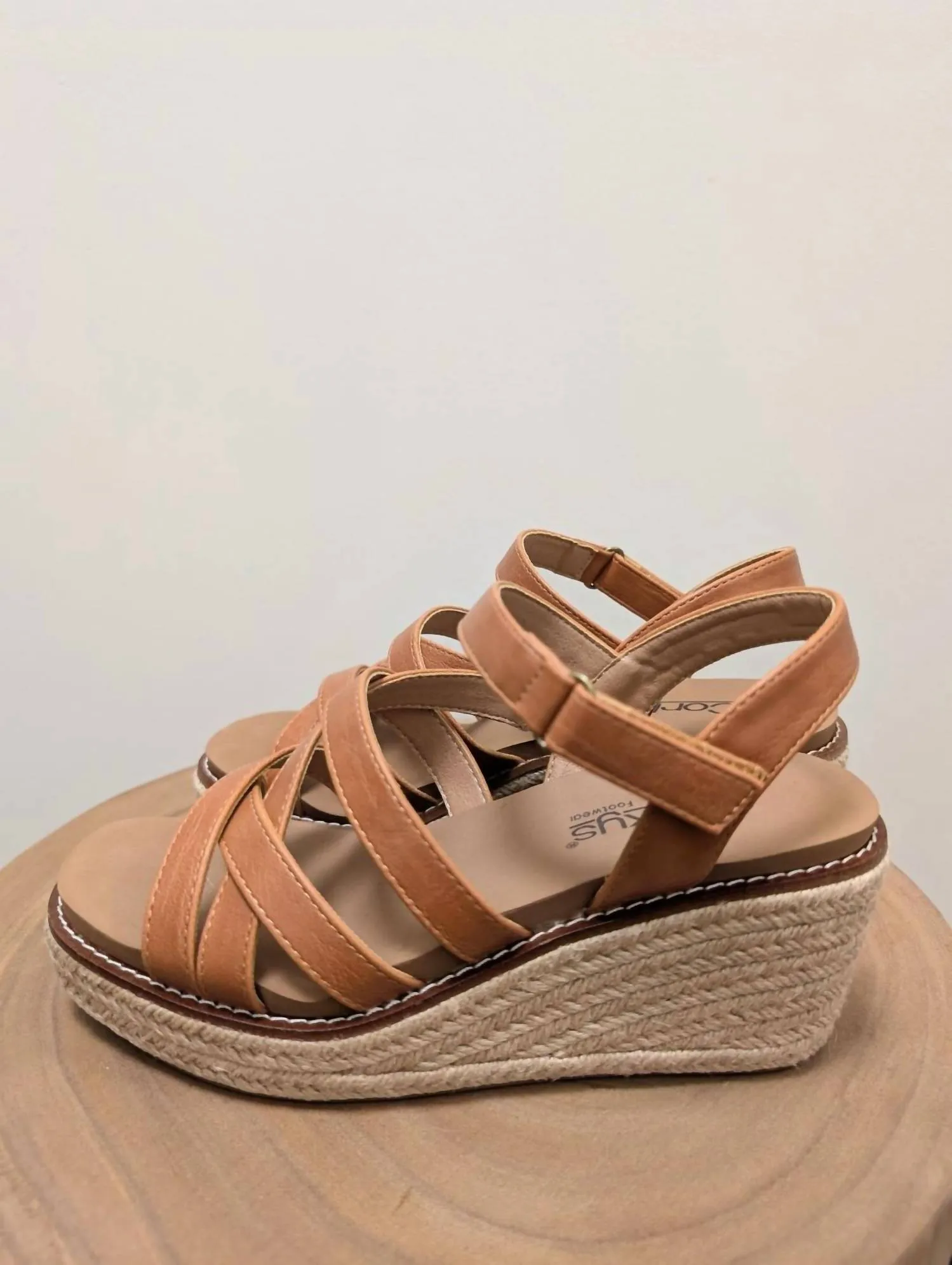 Women All Nighter Wedge In Cognac Brown Fashion Edge