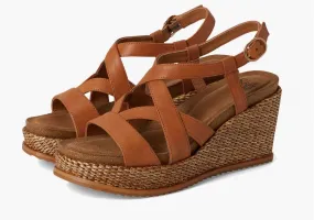 Wraparound Strap Women Devyn Wedge Sandal In Luggage