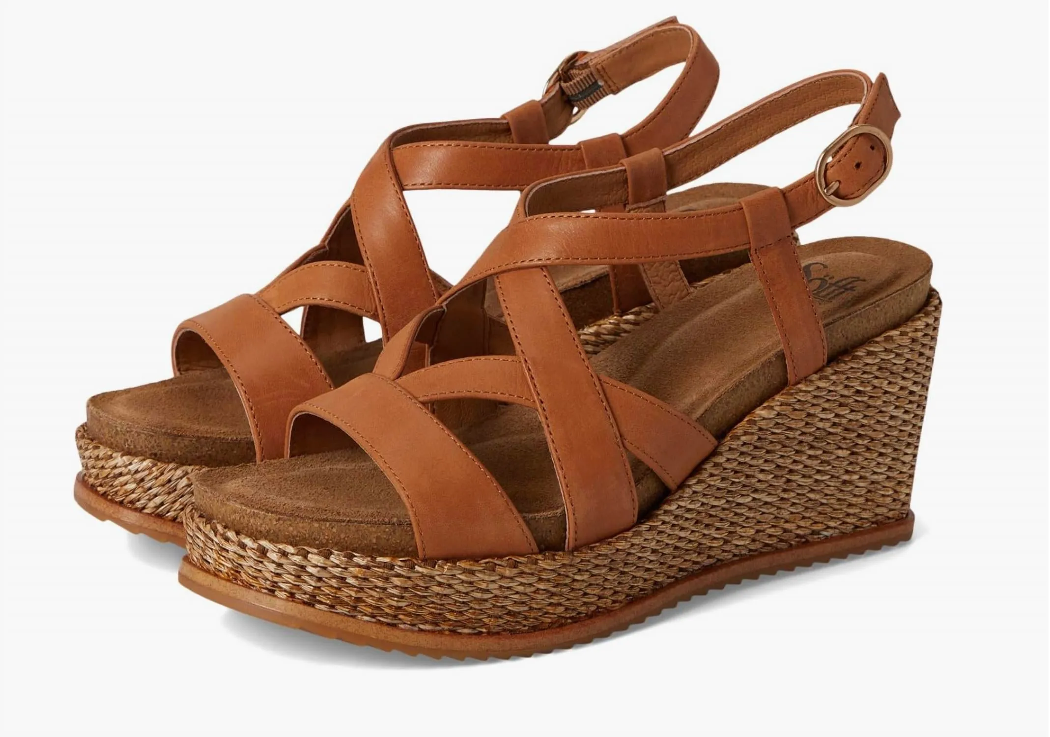 Beach Sandals for Men Women Devyn Wedge Sandal In Luggage