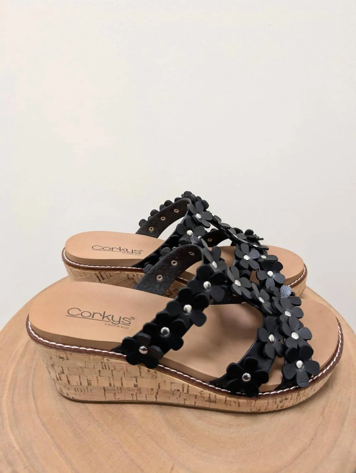 Women Mic Drop Wedge In Black walking shoes Retro Vibe