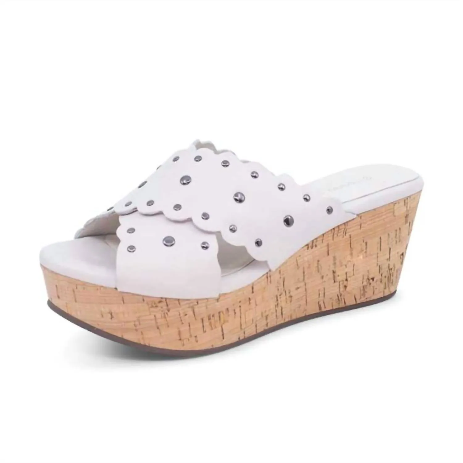 Women Wilbert Platform Wedge In White Stay Light