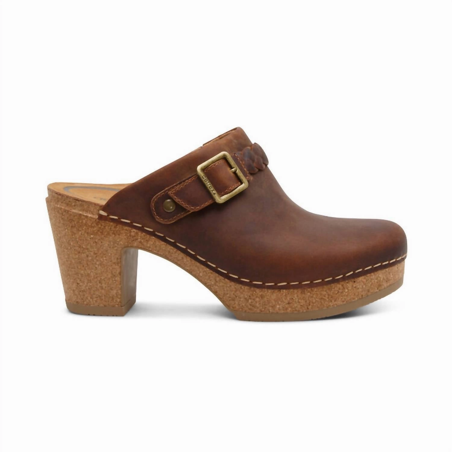 Women Corey Clog In Brown Ventilated Upper