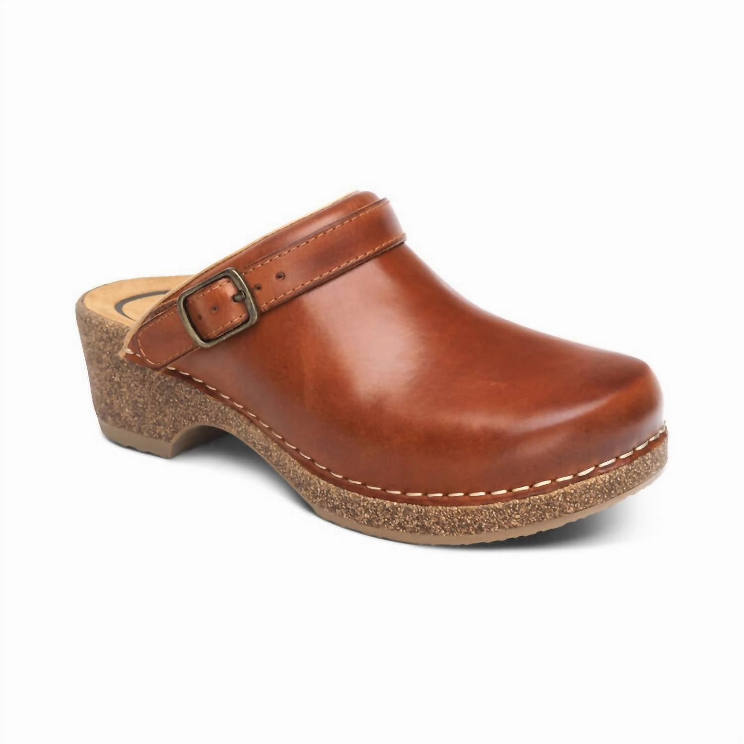 Women's Beckie Cork Clog In Cognac Versatile Slides