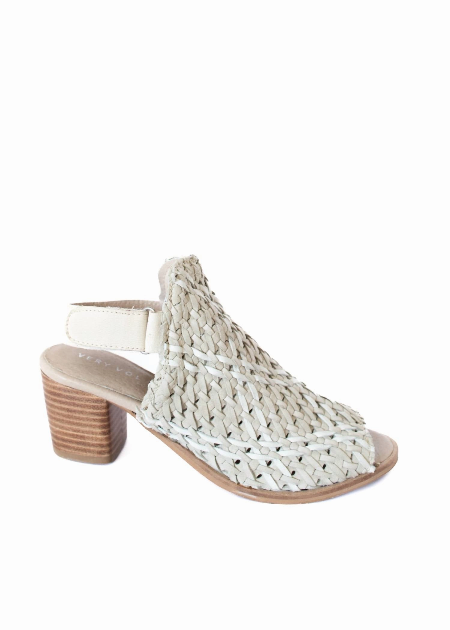 Women's Brinkley Woven Leather Mules In Stone Relaxed Steps Good Traction
