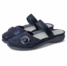 Easy Use Non Irritating Seams Women's Hongi Mule In Ink Leather/navy