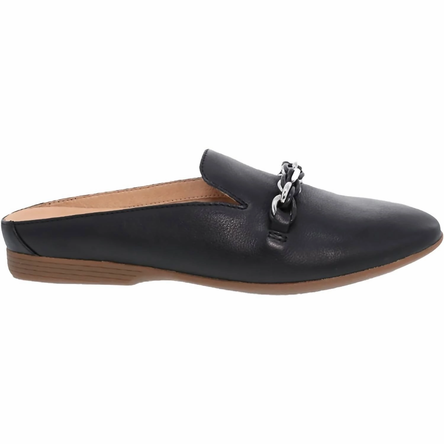 ShockAbsorbing Reinforced toe cap Women's Leora Nappa Leather Flats In Black