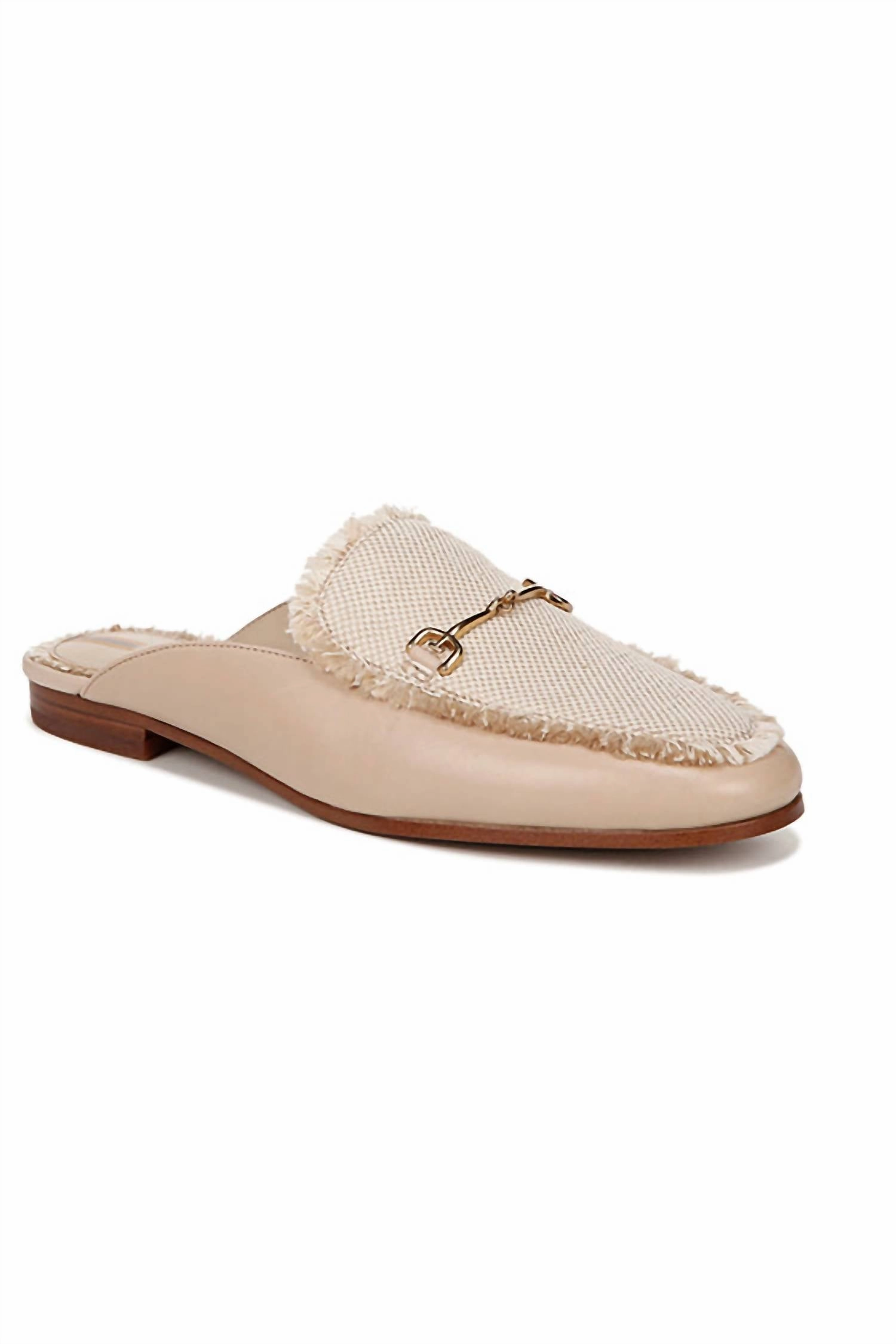 Women's Linnie Fray Bit Mule In Sandshell Open Toe Style Comfortable Mobility