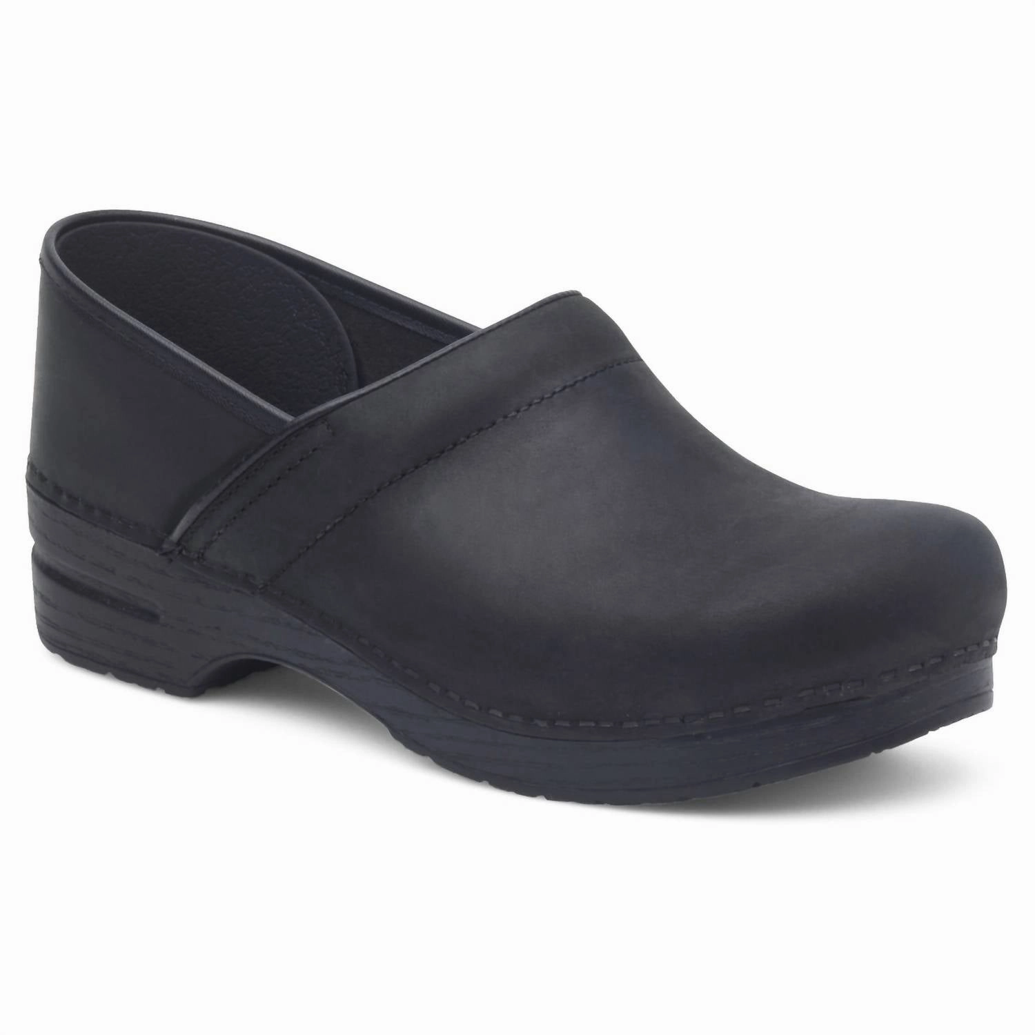 Anti Friction Mesh Lining Women's Professional Wide Clog In Black Oiled