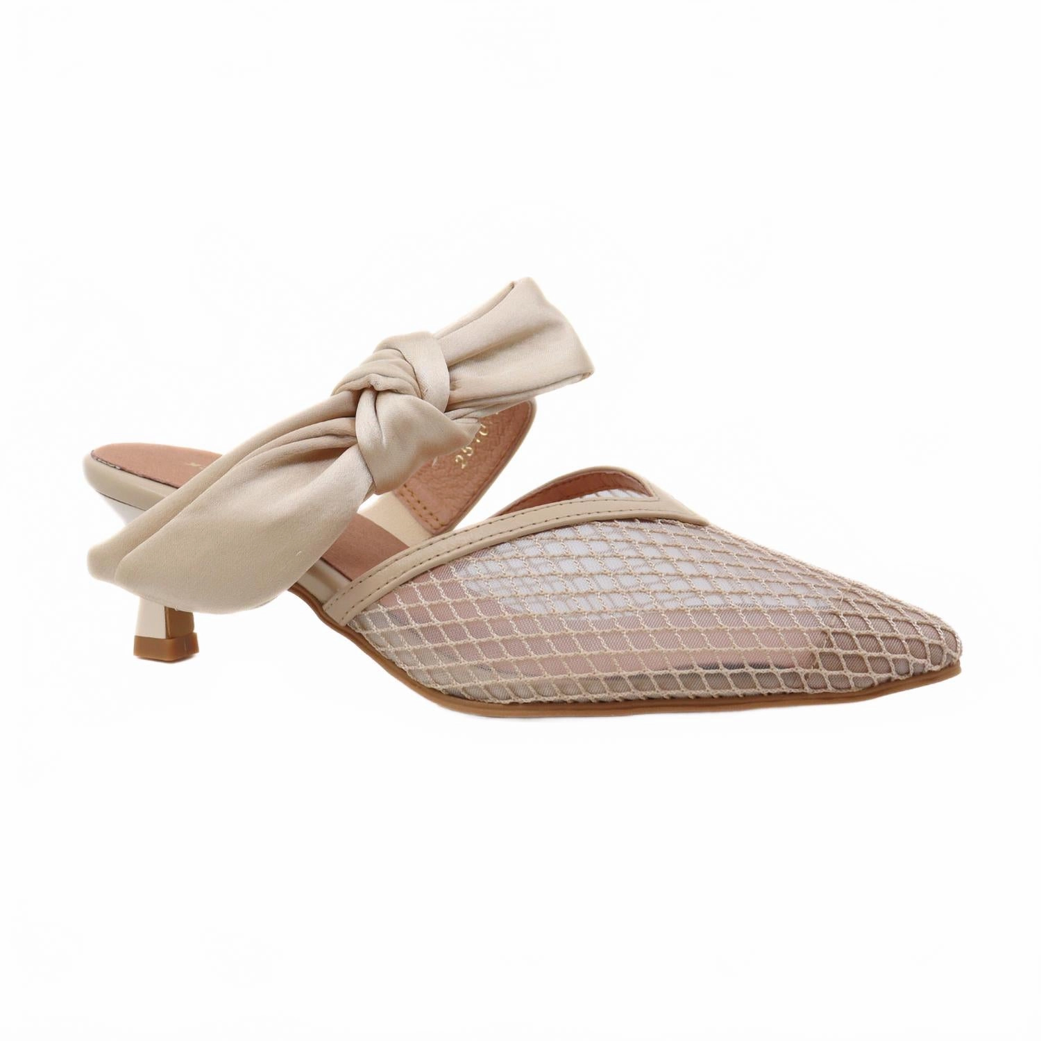 beach shoes Women's Side Bow Mule In Beige