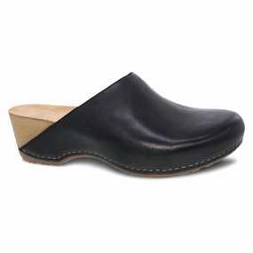 Comfortable Soles Women's Talulah Milled Burnished Mule In Black