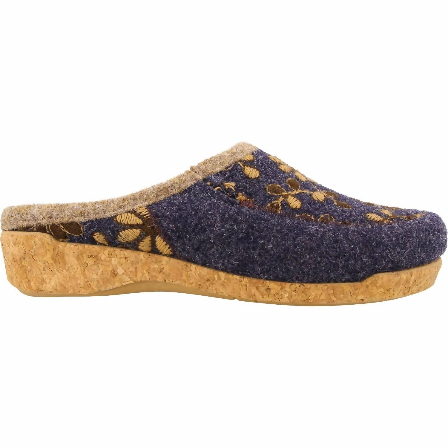 Non Slip Tread Women's Woolderness 2 Wool Clogs In Navy