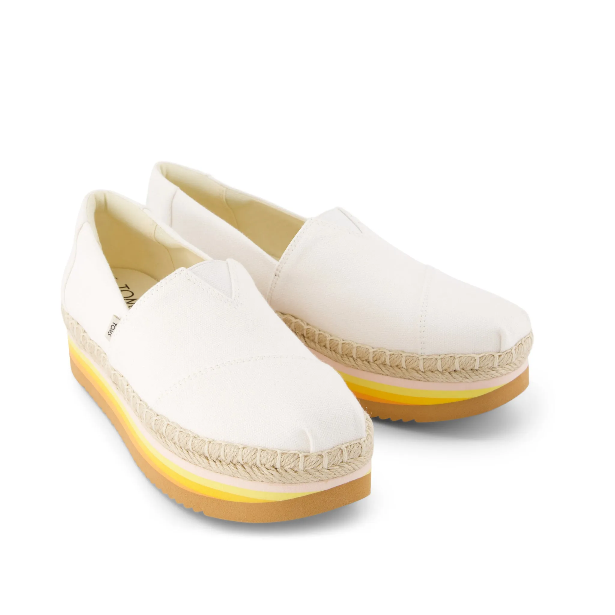 Womens Alp Platform Rope High White Espadrille Functional Fit