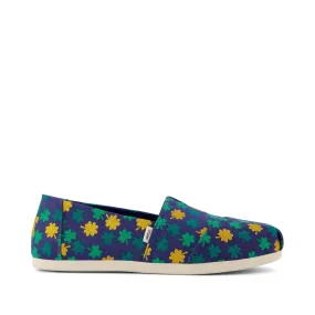 Womens Alpargata Blue Shimmer Clovers Espadrille Sun Play