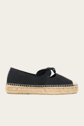 Women's Calla Espadrille Mary Jane Platform In Black All Day Comfort Padding