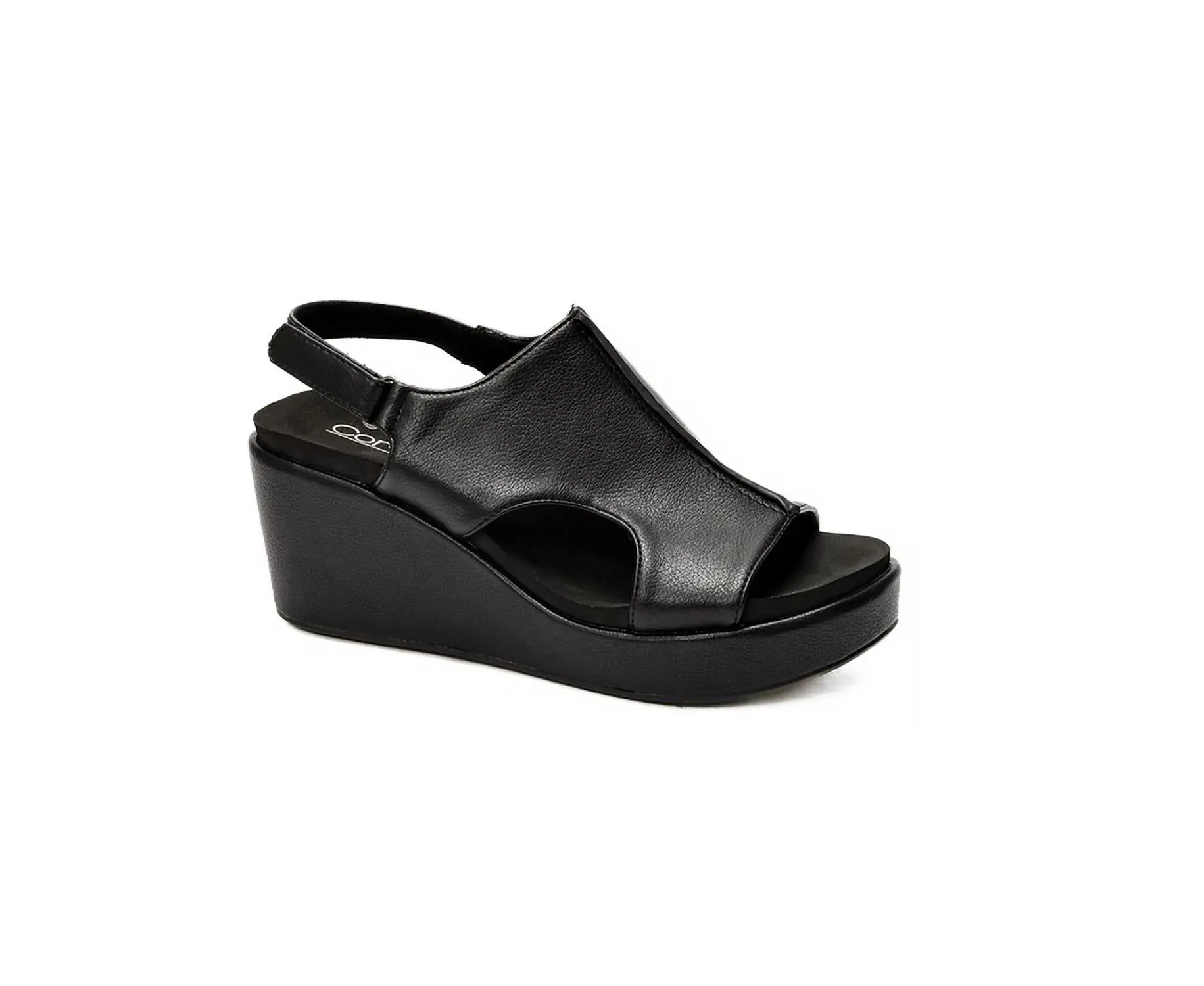 Women's Carley Sandals In Black Comfortable Support Simple Step
