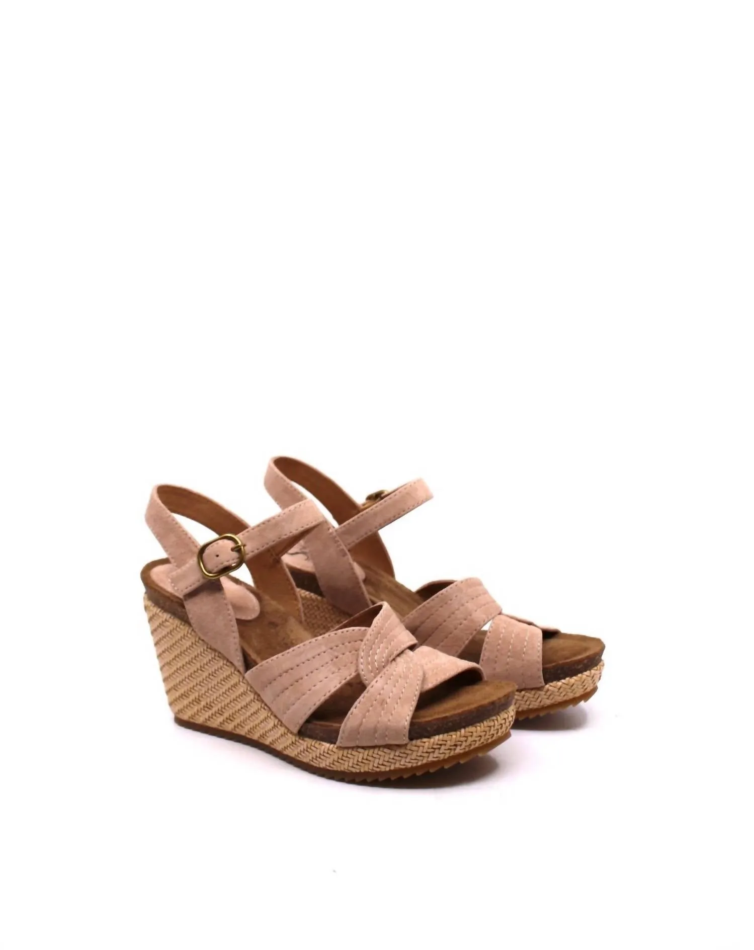 Zero Weight Women's Clarissa Camelia Wedge Sandal In Blush