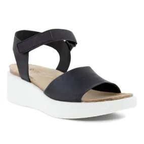 No Hassle Non Irritating Edges Women's Flowt Wedge Cork Sandal In Black