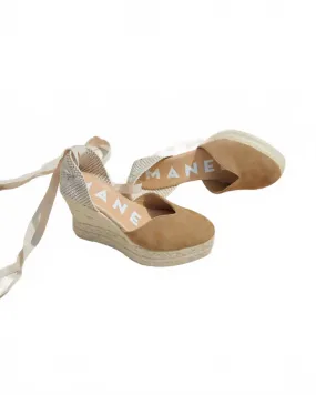 Women's Heart Shaped Espadrilles In Vintage Taupe Anatomical Toe Ridge Durable Outdoor Shoes