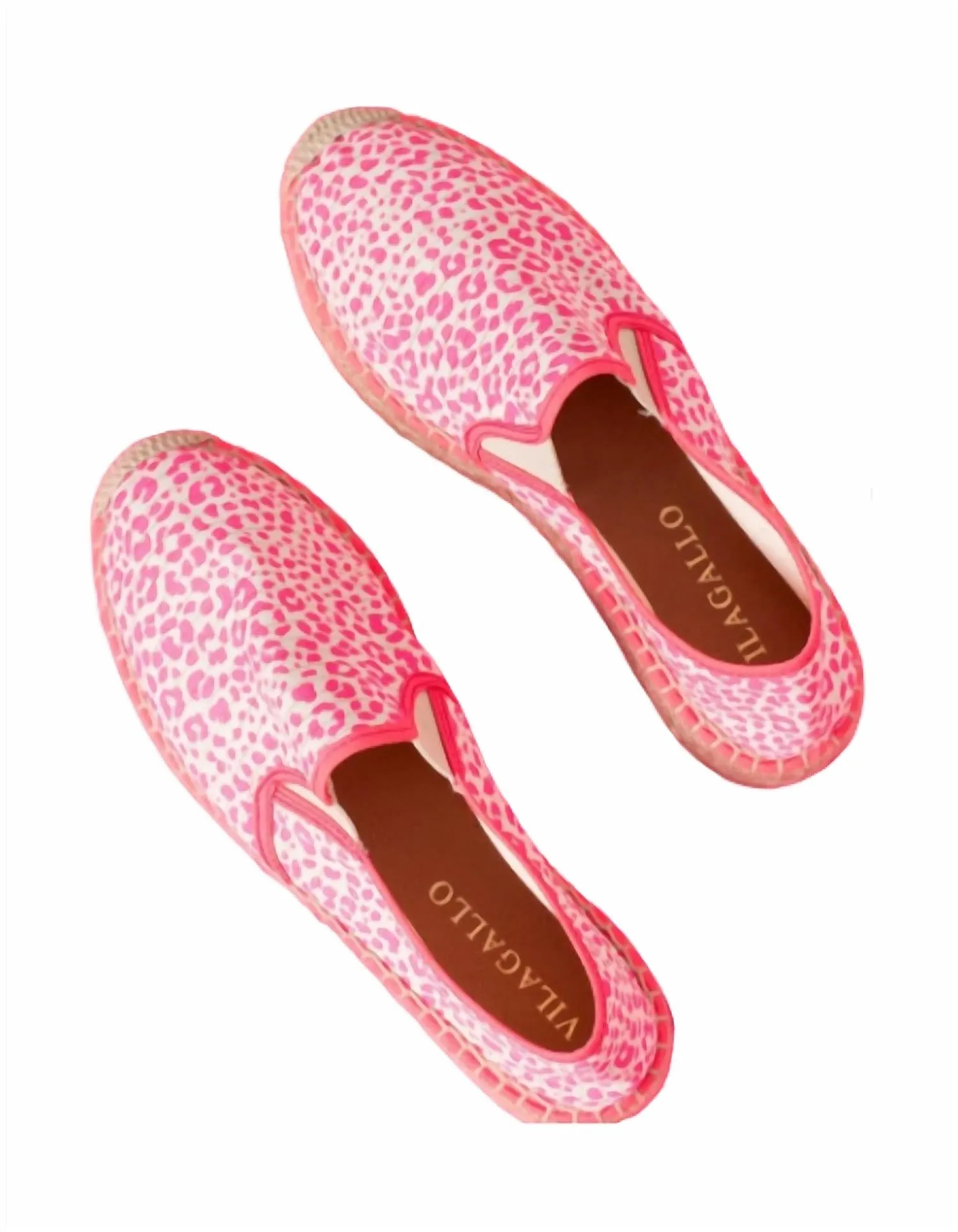 Women's Leopard Espadrille In Fuchsia Relaxed Flip-flops