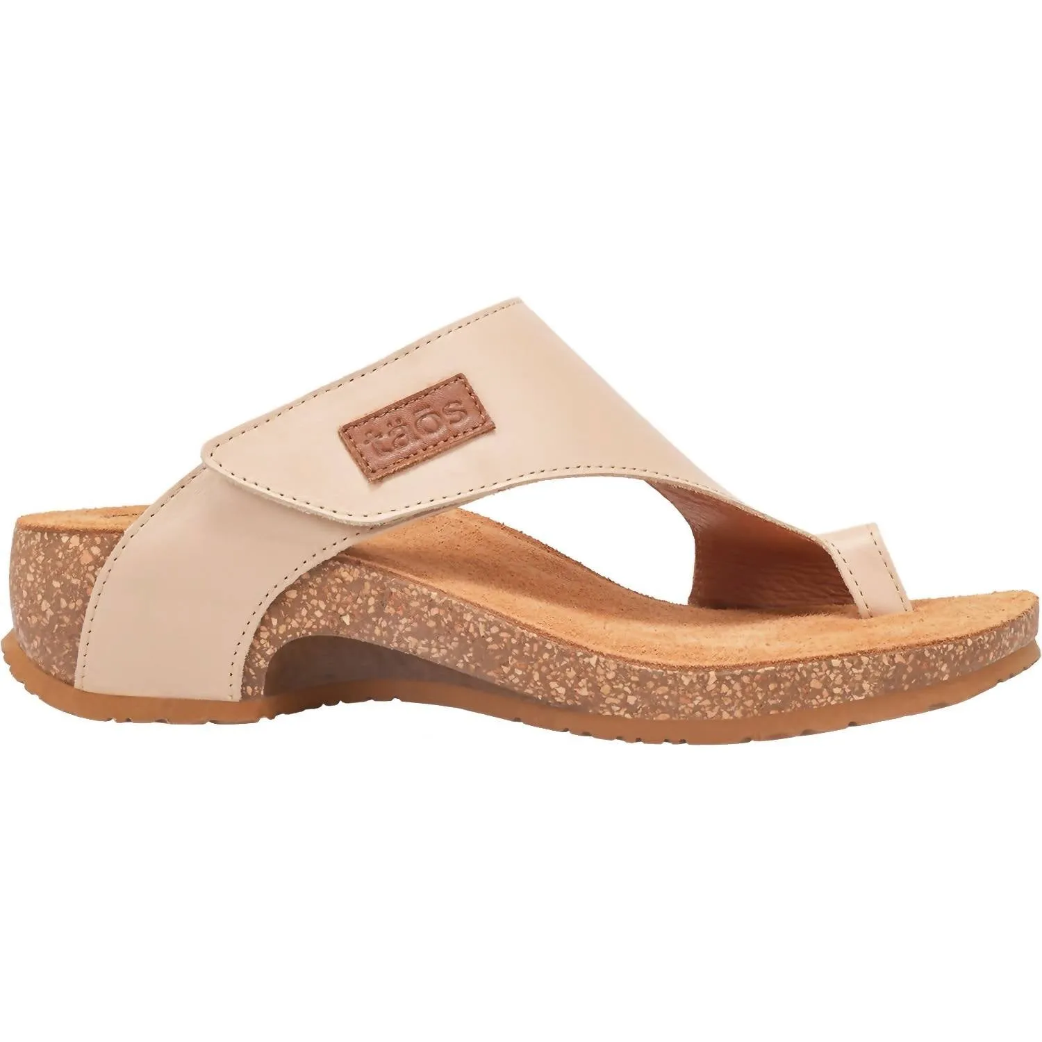 Impact Dispersing Structure City Chill Women's Loop Leather Thong Style Sandals In Natural Leather