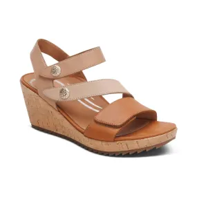 Women's Madelyn Wedge In Ginger Multi Indoor Use