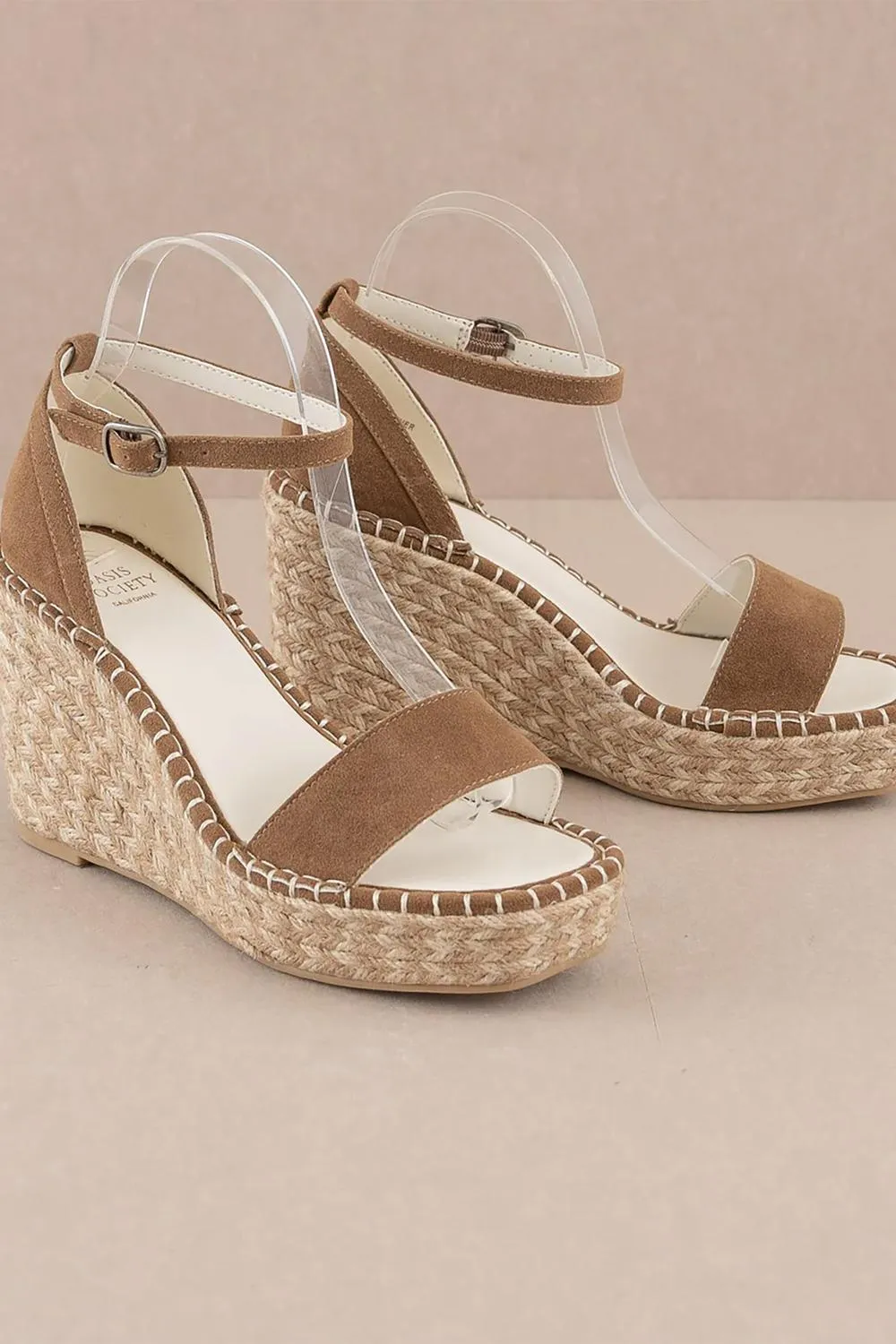 Sunday Vibe Shiny Gem Women's Madrid Wedge In Brown