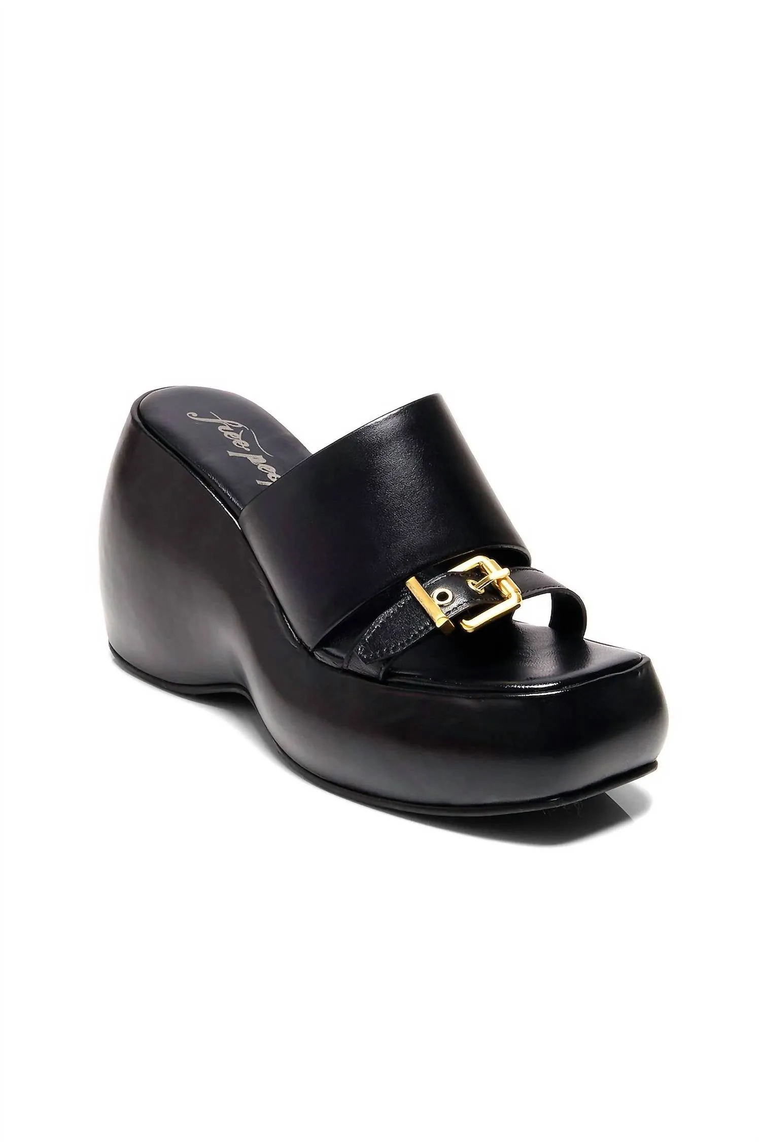 Energy Returning Heel Women's Mila Wedge Sandal In Black