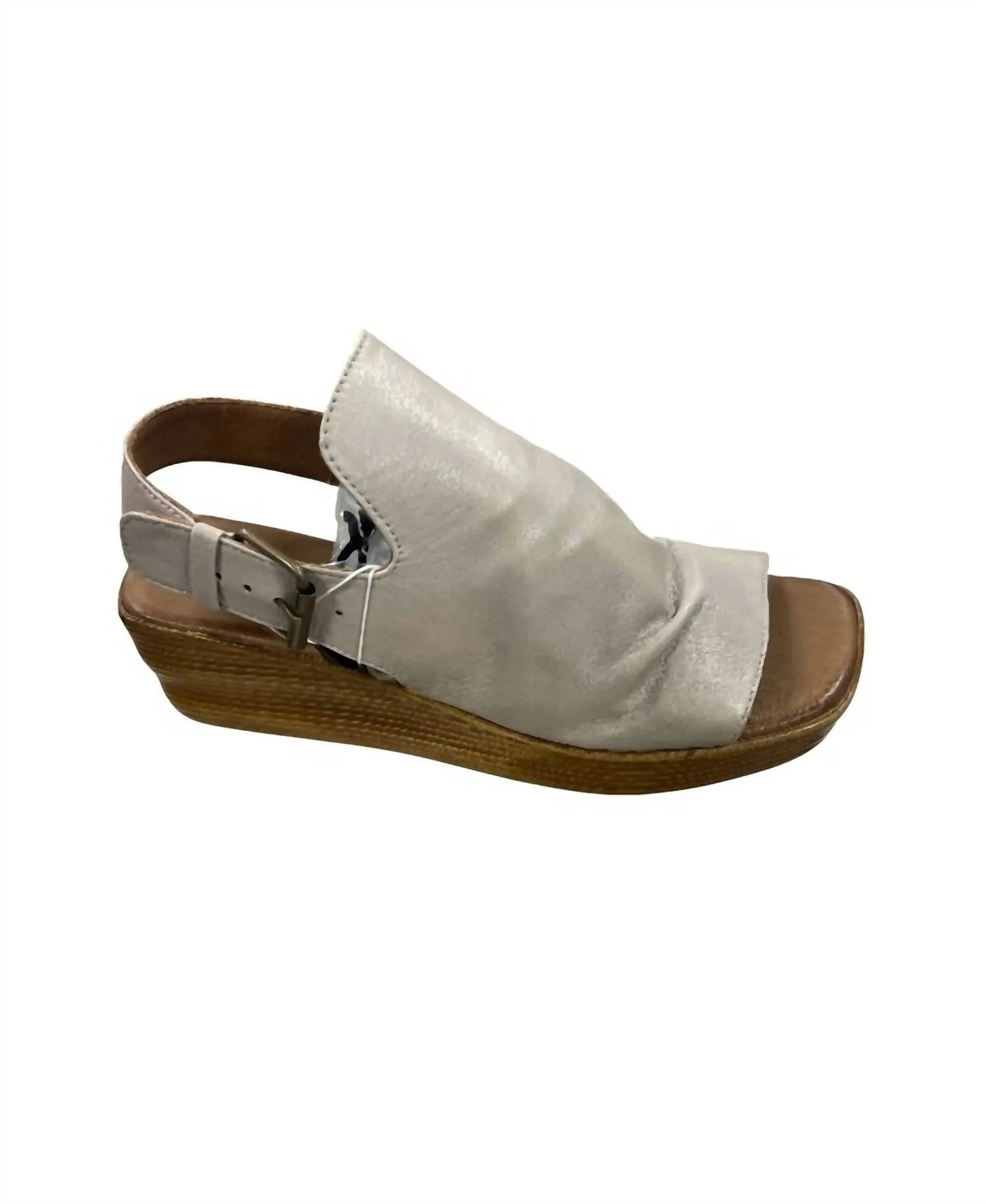 Women's Morgan Wedge Sandal In Silver Comfy Outdoor Shoes