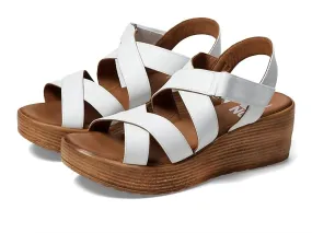 Women's Nadia Wedge Sandal In White Bare Foot Comfortable Outdoor Sandals