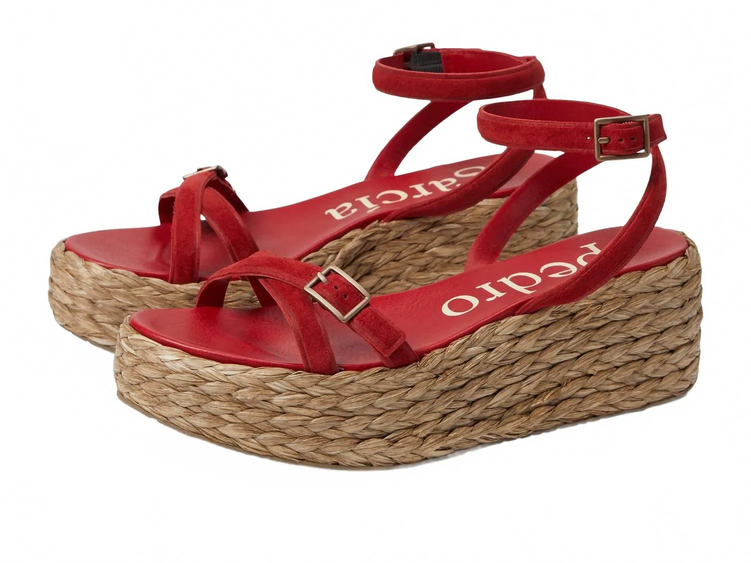 Sporty Design Quick Slip Women's Nanda Wedge Sandal In Lipstick Castoro