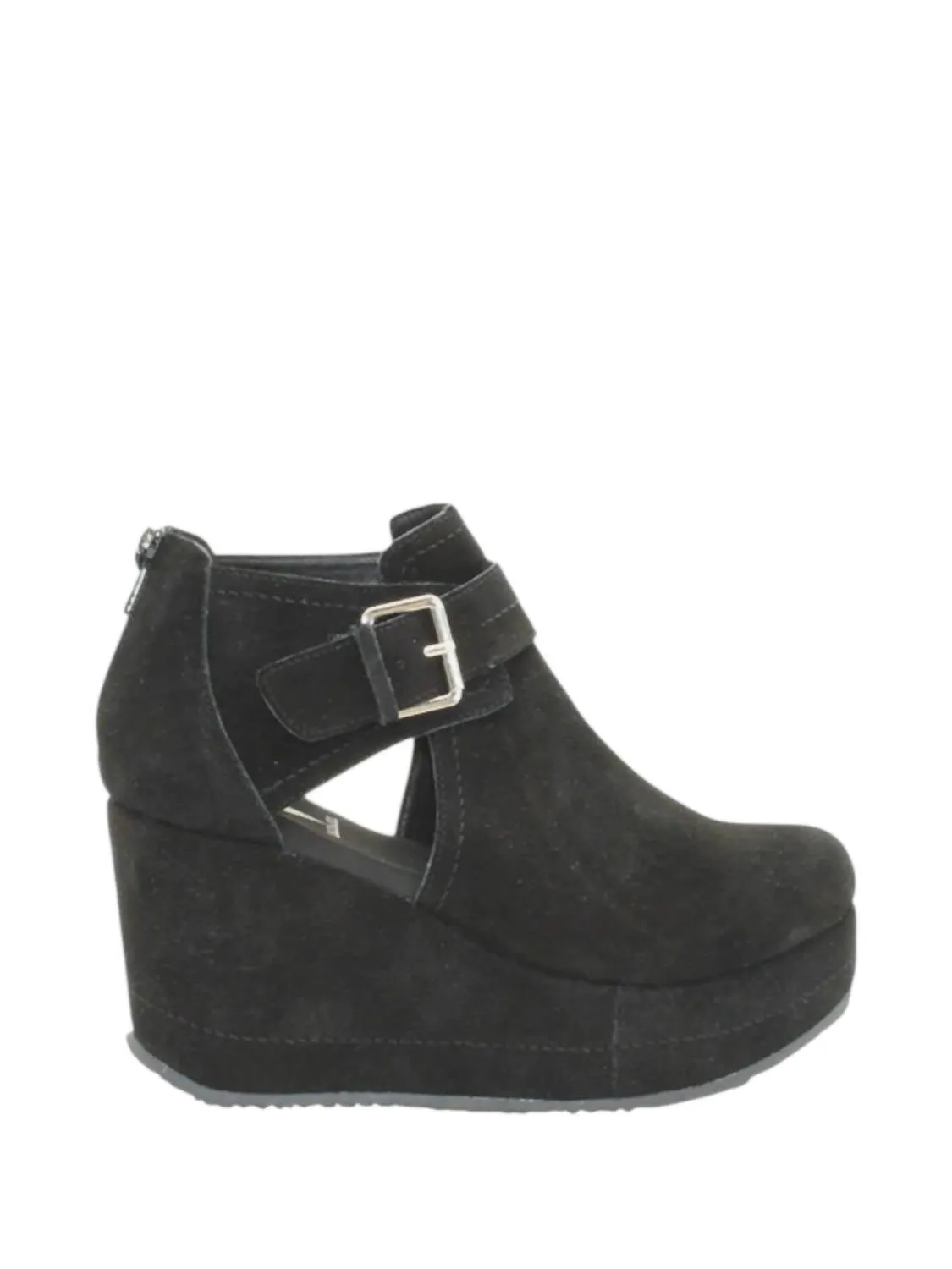Women's Romford Wedge Booties In Black Recyclable Packaging Certified