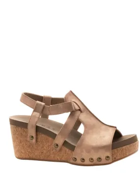 Women's Seltzer Wedge Sandals In Penny Non slip grip Quick Slip