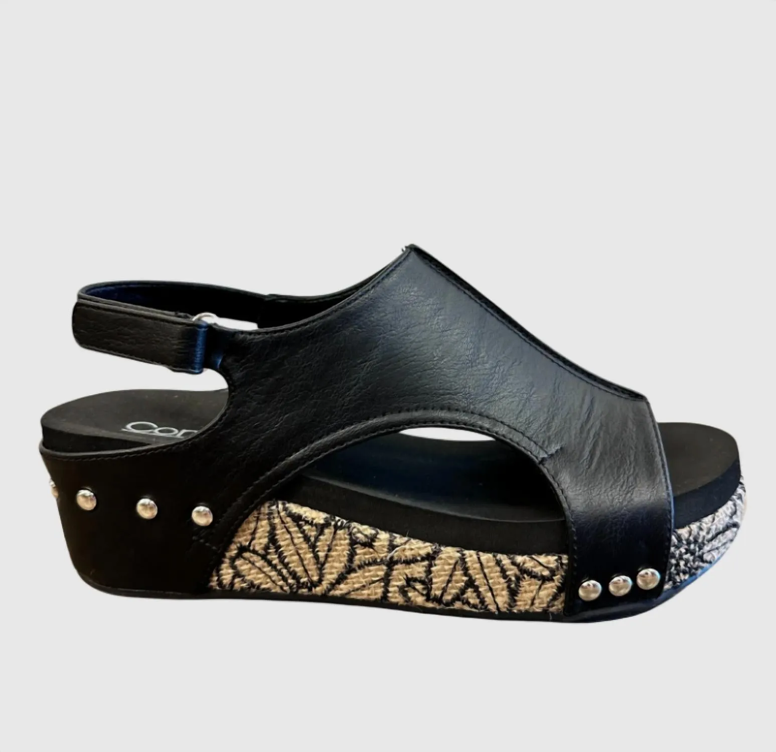 Women's Volta Ii Wedge Sandals In Black Combo No Buckle