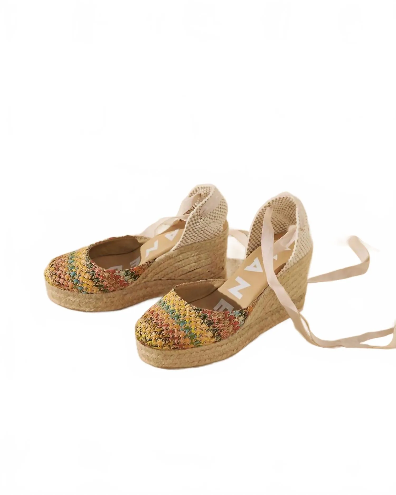 Women's Wedge Espadrilles In Multicolor waterproof construction