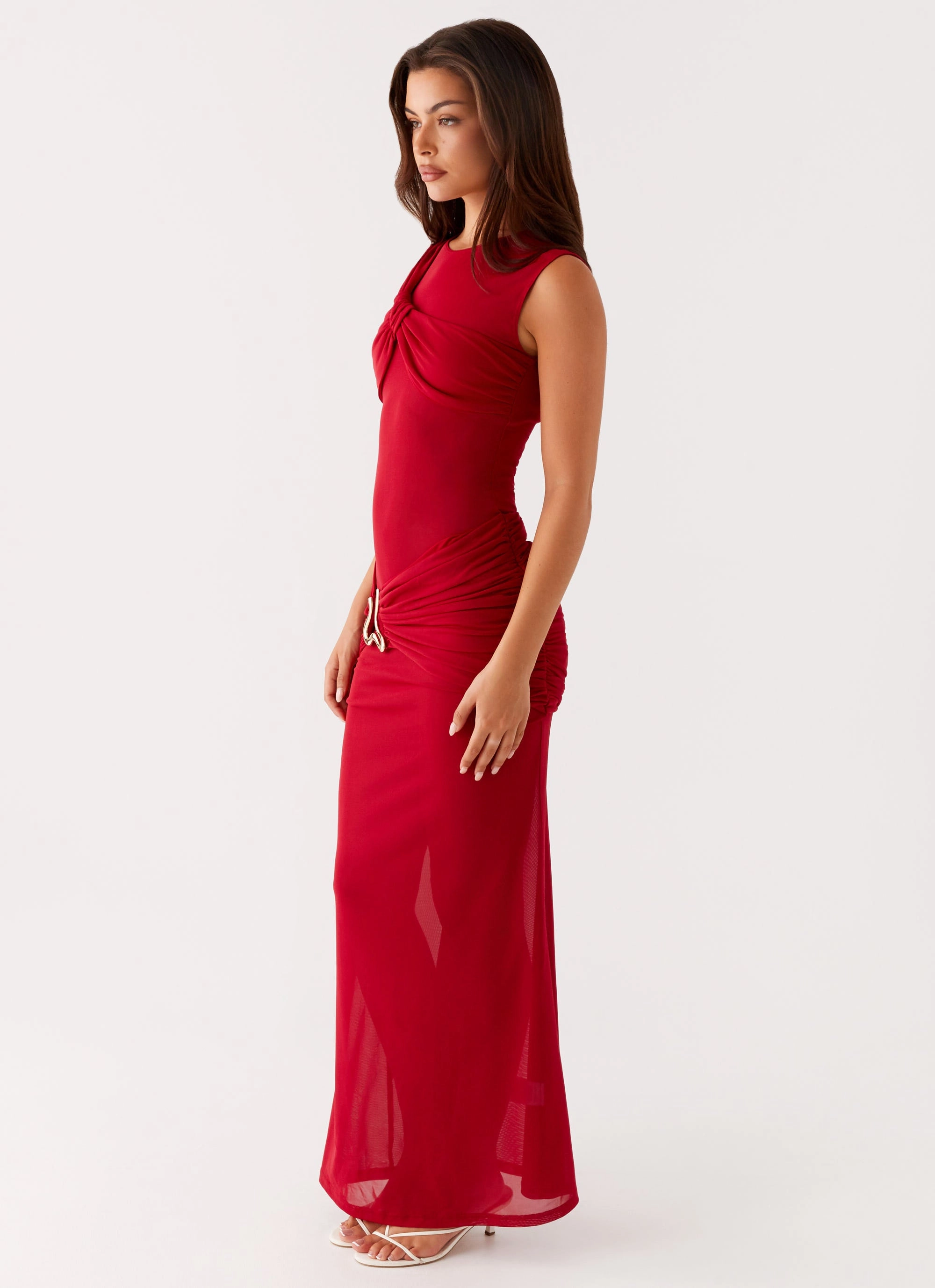 Worldwide Maxi Dress - Raspberry Cool Tone Warm Pink