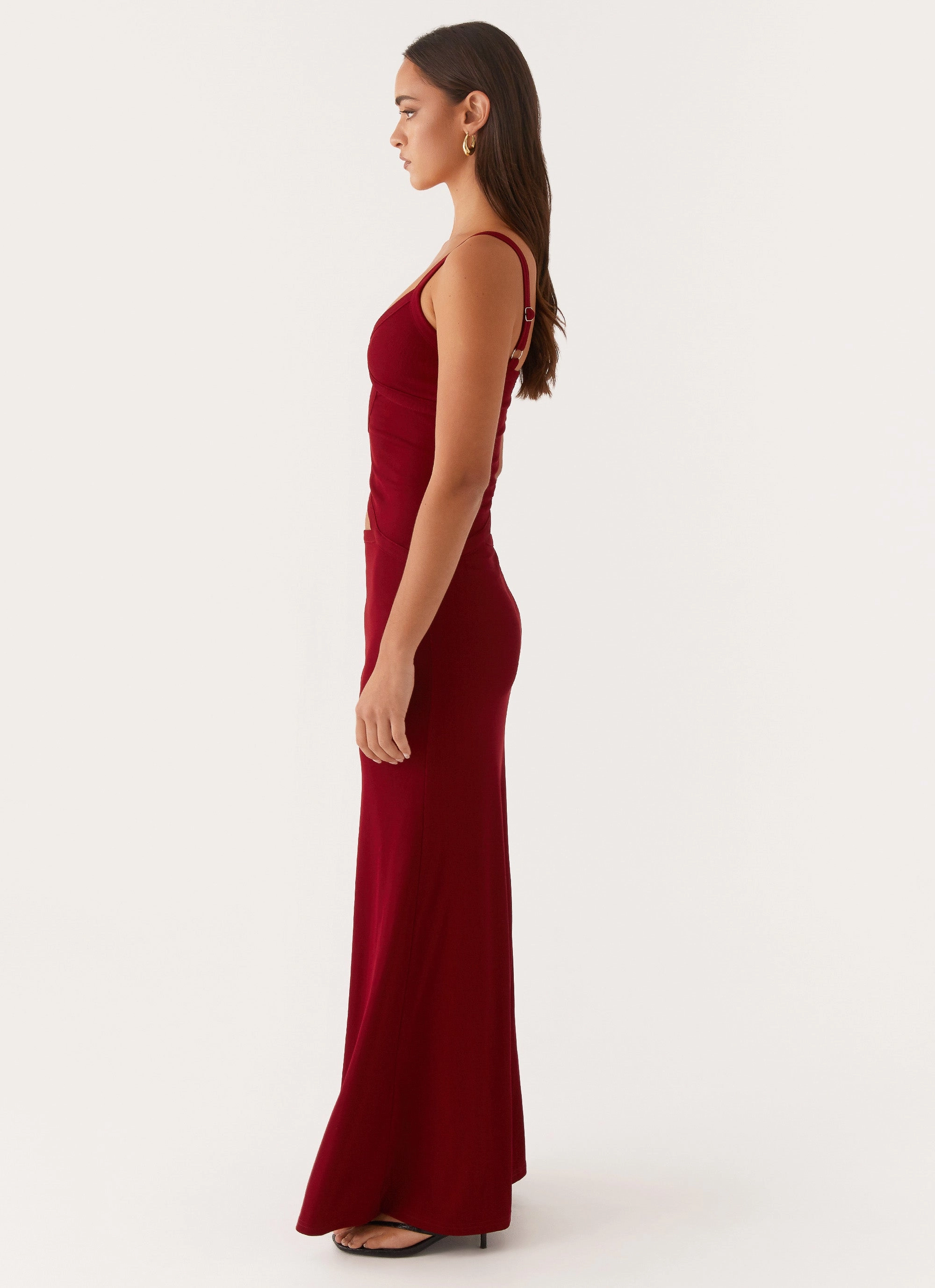 Effortless Comfort Jocelyn Maxi Dress - Maroon