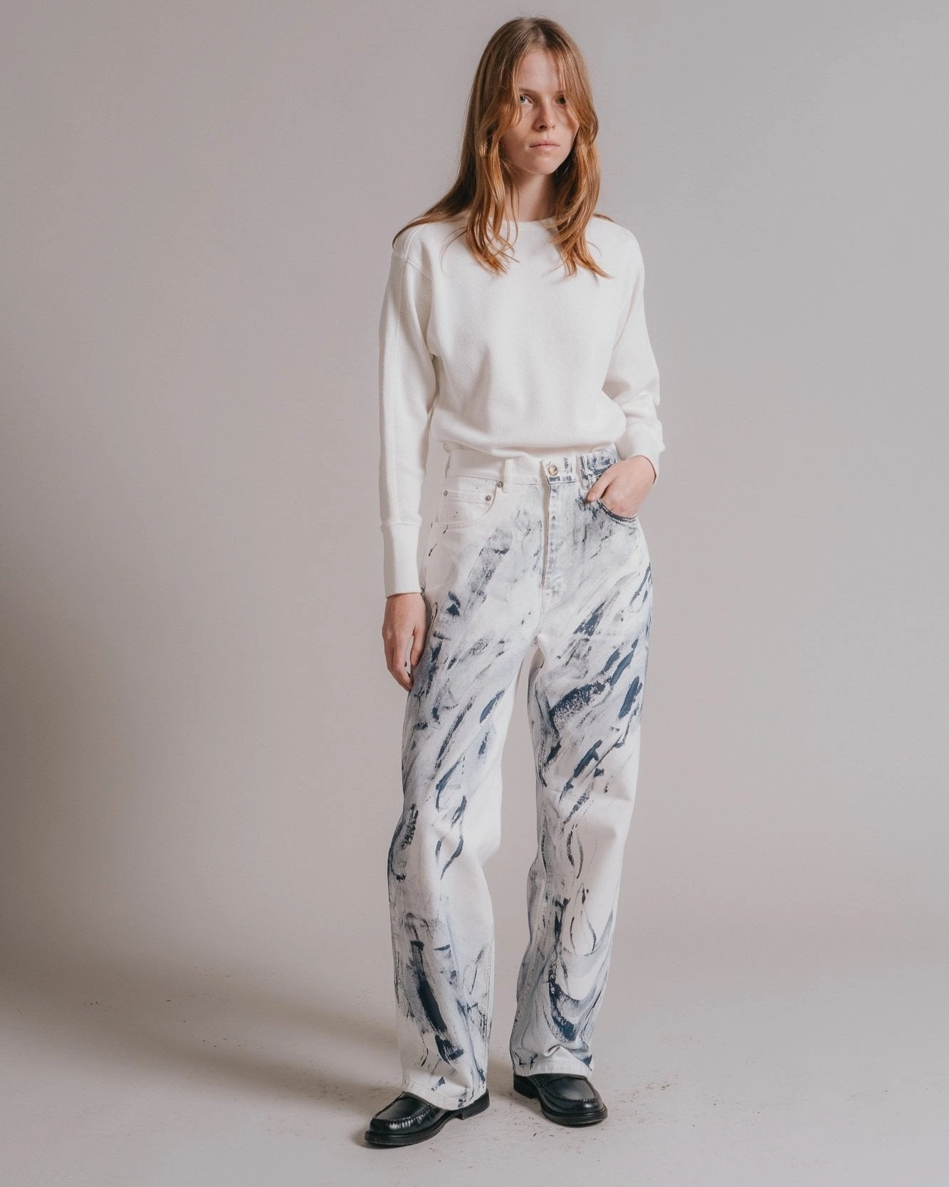 x Katie Tomlinson ? Zoe White Denim OdorResistantFinish Comfy Vibes