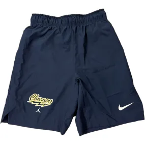 Youth Jordan Jumpman Shorts, Navy, Chargers spandex blend