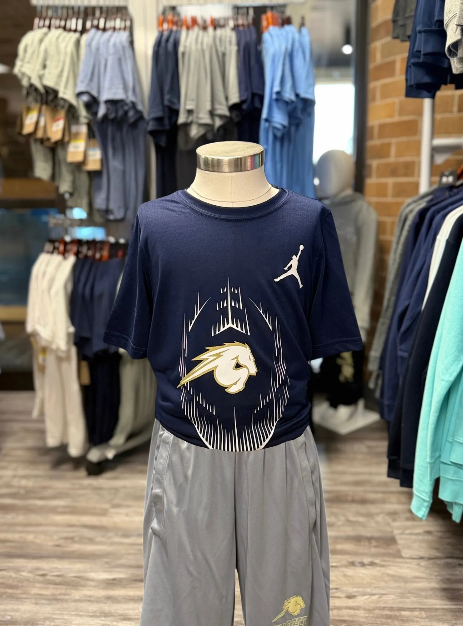 Breathable knit Youth Nike Legend T-Shirt, navy, football Jordan