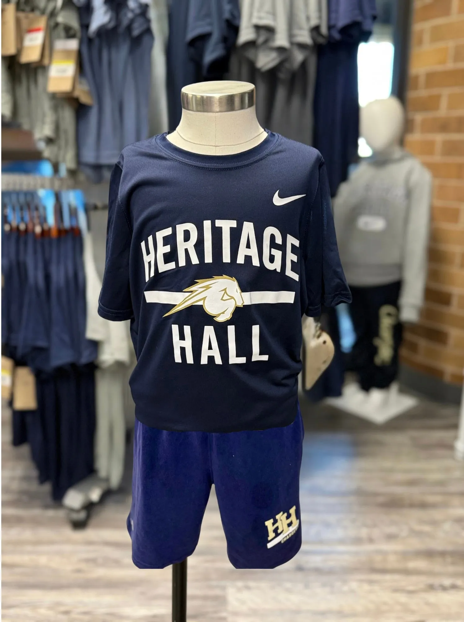 Comfortable Touch Youth Nike Legend T-Shirt, navy, HERITAGE over HALL