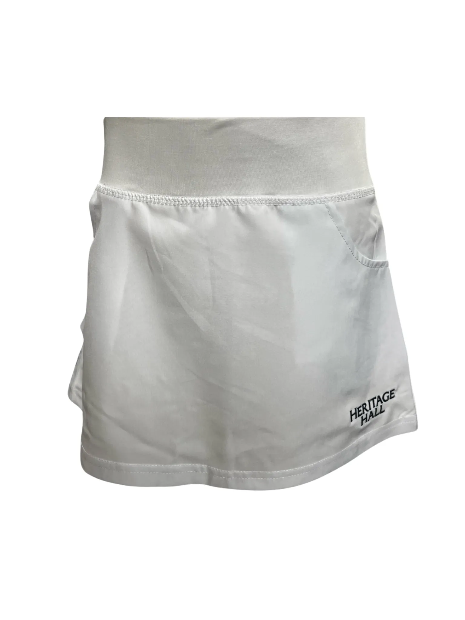 basketball clothing Youth Skirt, white with Heritage Hall