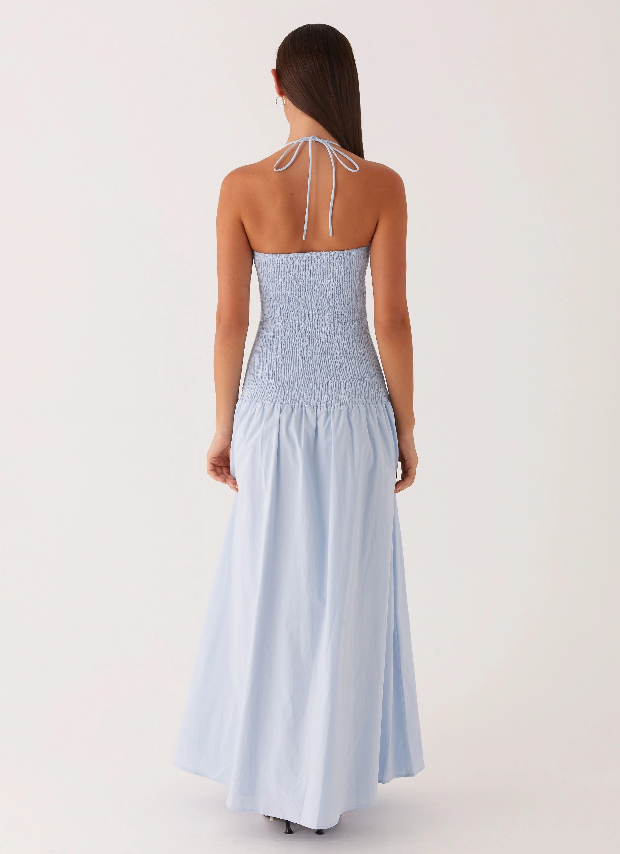 Zahra Maxi Dress - Blue Soft fabric piece Fashionable Cut