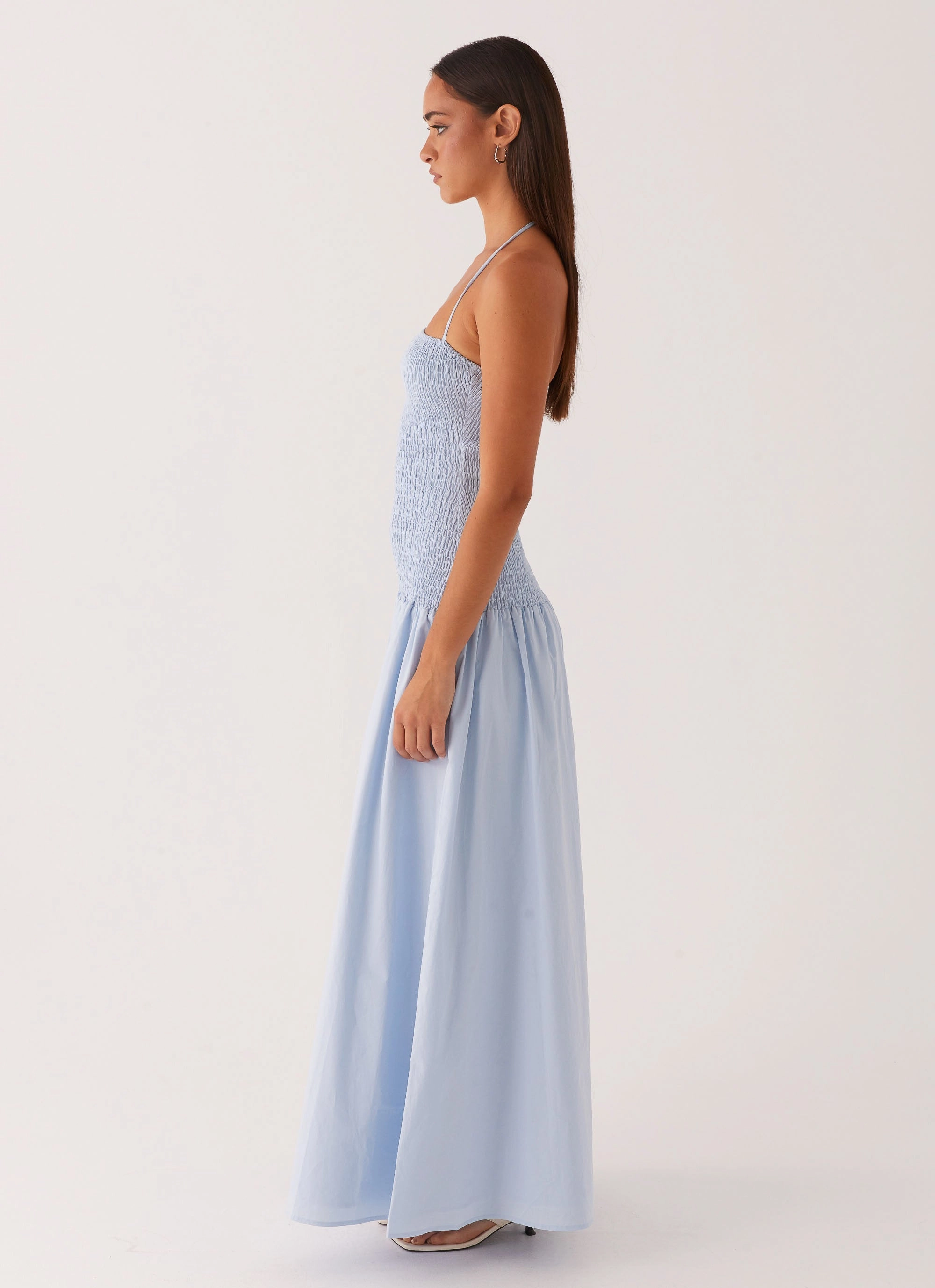 Zahra Maxi Dress - Blue Feminine Design Chill Fashion