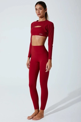 Zaps Top - Red Burgundy School Uniform Versatile Wear