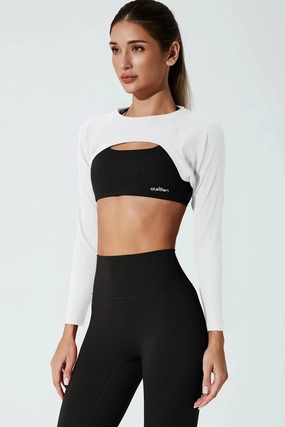 Multi Directional Stretch Zaps Top - White