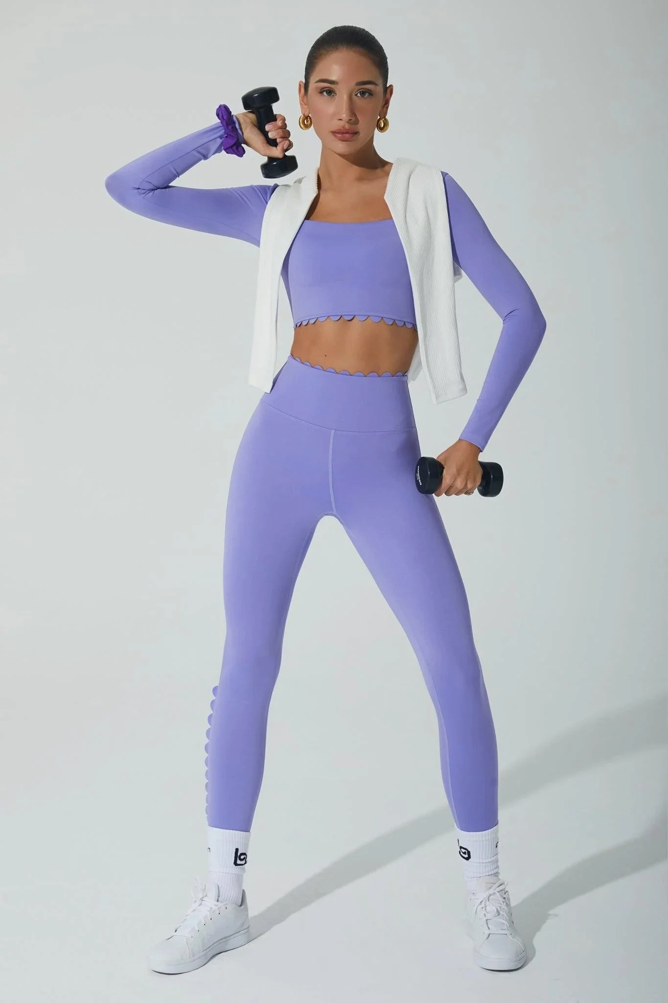 Minerva Leggings - Very Peri Chilly Comfort Wear