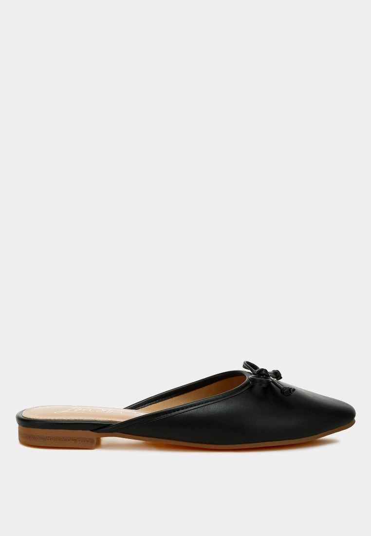Eras Bow Slip-On Flat Mules Road